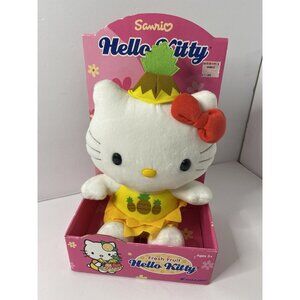 Hello‎ Kitty Nakajima 2003 Pineapple Plush Doll Stuffed Animal Vintage Fruit Box